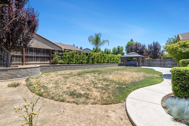 1977 N Dara Ave, Clovis, CA 93619 - fenced backyard with a gazebo