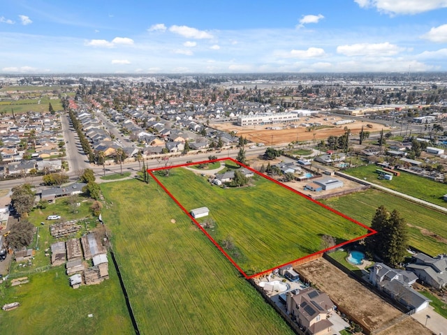 4167 W Shields Ave, Fresno, CA 93722 - aerial view of property's location with property boundaries highlighted