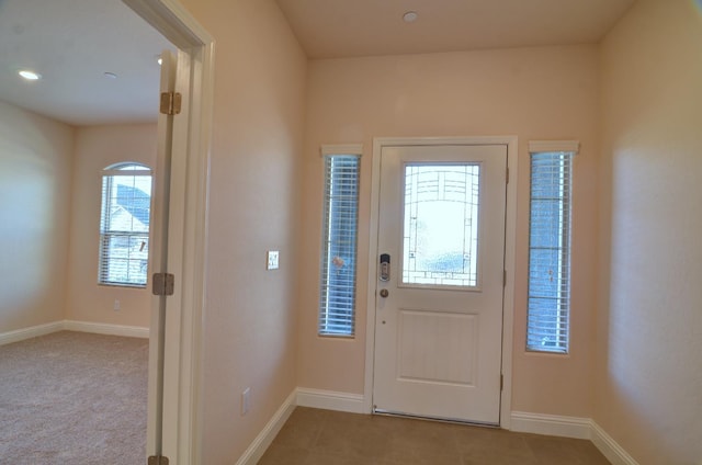 2129 La Canada Ave, Clovis, CA 93619 - foyer with baseboards and light colored carpet