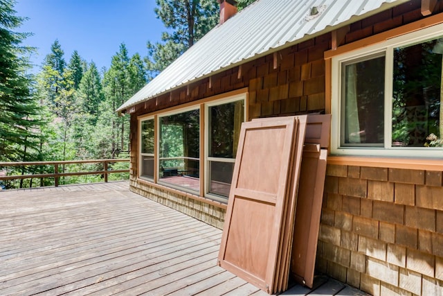 1140 Pine St, Fish Camp, CA 93623 - view of wooden terrace