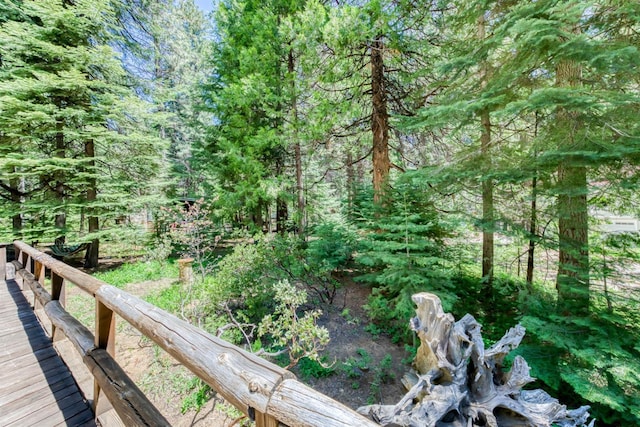 1140 Pine St, Fish Camp, CA 93623 - view of yard with a view of trees