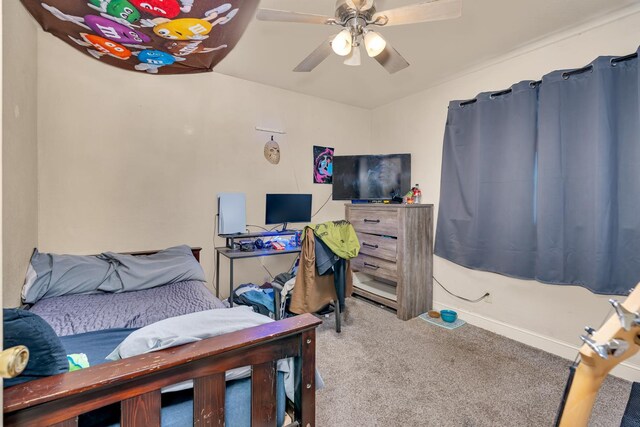 704 Rancho Vista Dr, Atwater, CA 95301 - carpeted bedroom with ceiling fan