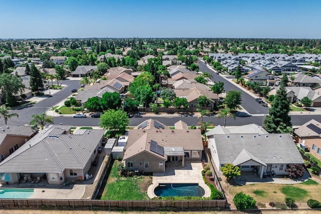 2721 Stuart Ave, Clovis, CA 93611 - aerial view of residential area featuring a pool area