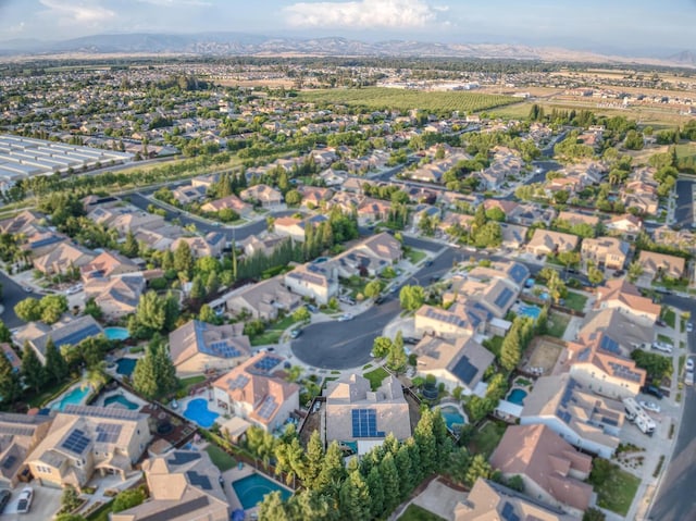 3126 San Gabriel Ave, Clovis, CA 93619 - aerial view of property and surrounding area featuring nearby suburban area and mountains