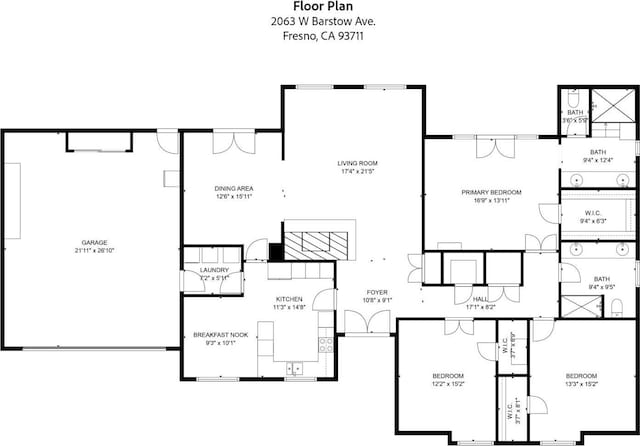 2063 W Barstow Ave, Fresno, CA 93711 - room layout