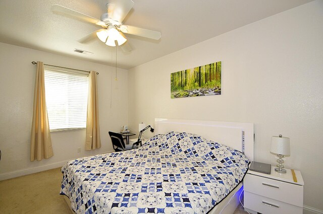 1756 N Holly Ave, Clovis, CA 93619 - bedroom with carpet, baseboards, and ceiling fan