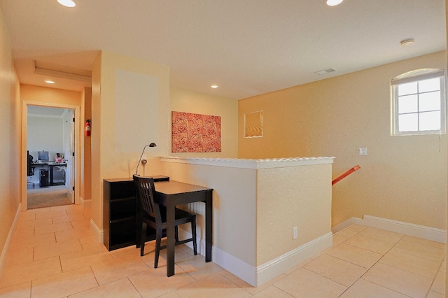 3356 N Burgan Ave, Fresno, CA 93727 - bar area with recessed lighting and light tile patterned floors