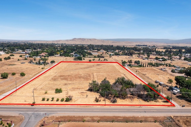 8574 E Herndon Ave, Clovis, CA 93619 - view of rural area featuring property boundaries highlighted and a mountainous background