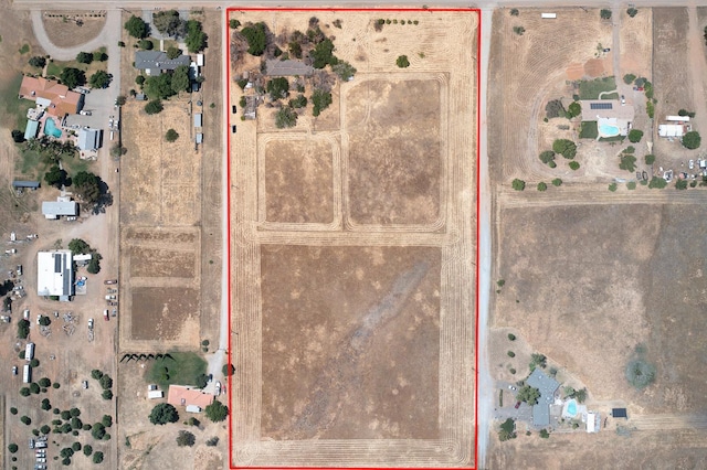 8574 E Herndon Ave, Clovis, CA 93619 - aerial view of property's location featuring property parcel outlined