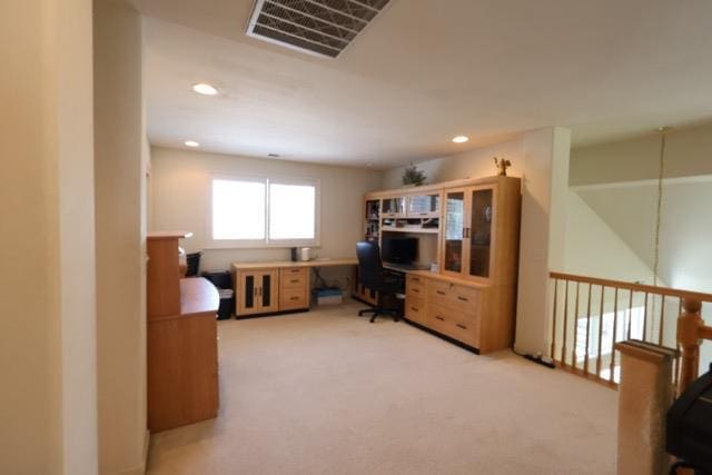 1976 Decatur Ave, Clovis, CA 93611 - office featuring light carpet and recessed lighting