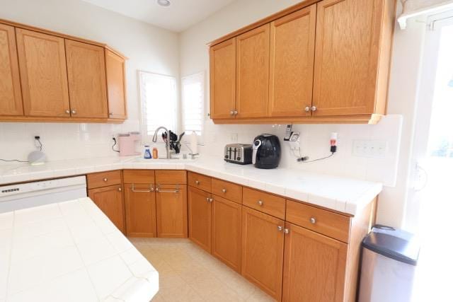 1976 Decatur Ave, Clovis, CA 93611 - kitchen featuring tile counters and a sink