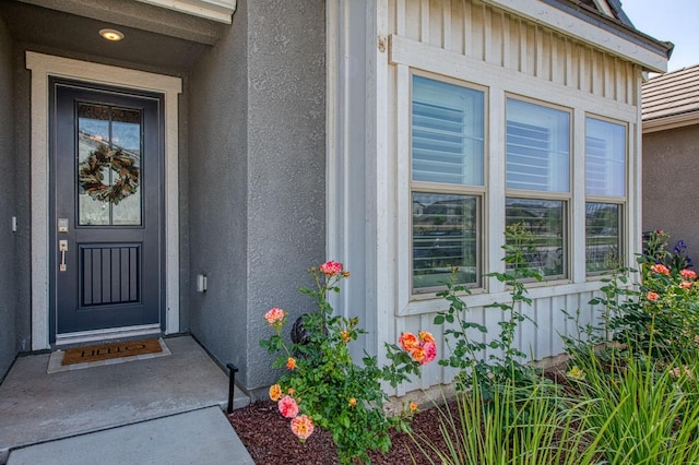 574 Expedition Way, Madera, CA 93636 - entrance to property featuring board and batten siding and stucco siding