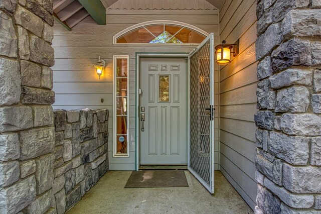 42010 Granite Ledge Ln, Shaver Lake, CA 93664 - entrance to property with stone siding
