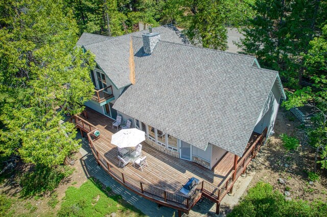 42010 Granite Ledge Ln, Shaver Lake, CA 93664 - aerial view of property and surrounding area