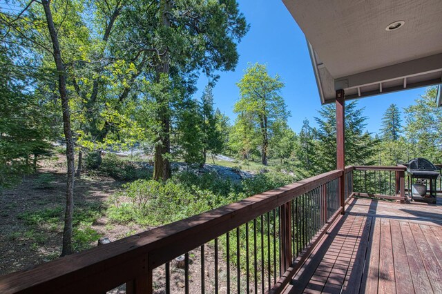 42010 Granite Ledge Ln, Shaver Lake, CA 93664 - deck featuring grilling area