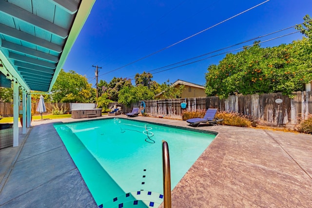 1096 Twain Ave W, Fresno, CA 93711 - view of pool featuring a fenced backyard and a patio