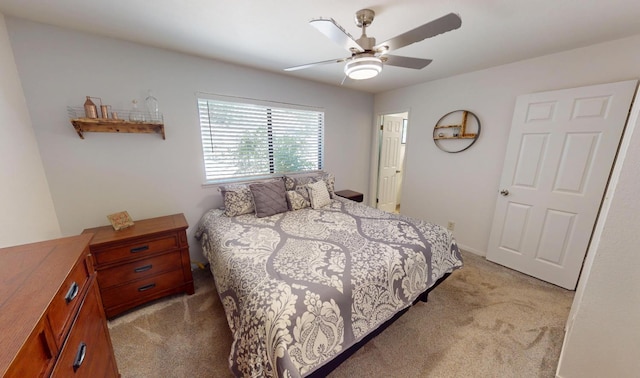 33491 Rd 233, North Fork, CA 93643 - bedroom featuring light colored carpet and a ceiling fan