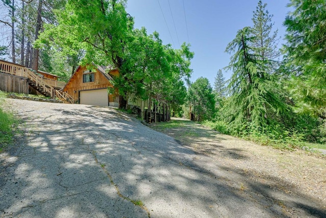 35859 Rd 222, Wishon, CA 93669 - view of asphalt driveway featuring stairs