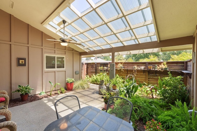 3244 W Fremont Ave, Fresno, CA 93711 - view of patio with ceiling fan