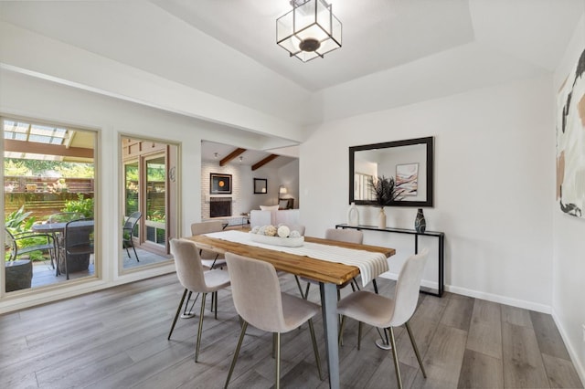 3244 W Fremont Ave, Fresno, CA 93711 - dining area featuring wood finished floors and baseboards