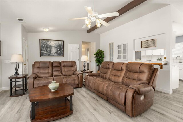 30015 Stetson Dr, Coarsegold, CA 93614 - living area featuring a ceiling fan, light wood finished floors, and baseboards
