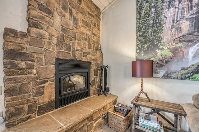 62681 Huntington Vista Ln # 111, Lakeshore, CA 93634 - detailed view of a stone fireplace