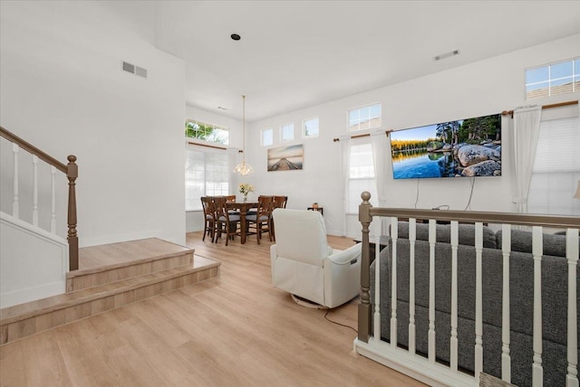 2162 Decatur Ave, Clovis, CA 93611 - living room with wood finished floors and stairway