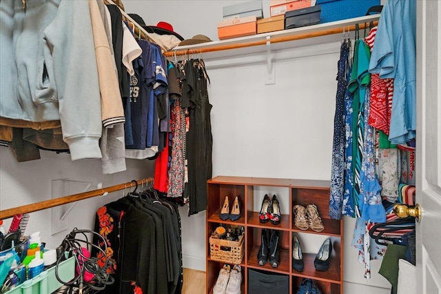 2162 Decatur Ave, Clovis, CA 93611 - walk in closet with wood finished floors