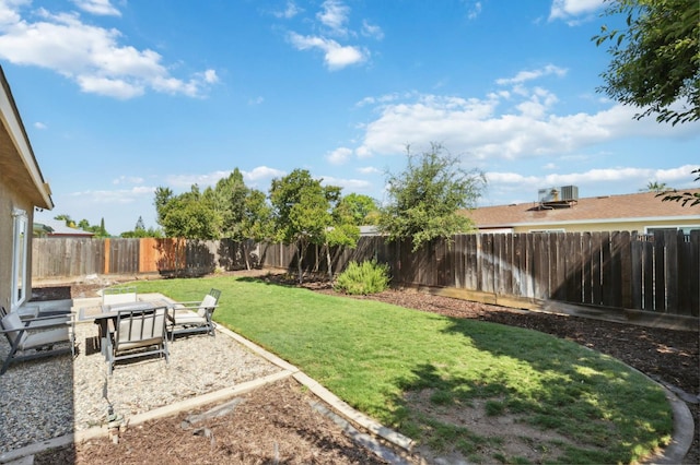 1583 San Gabriel Ave, Clovis, CA 93611 - view of yard featuring a patio area and cooling unit