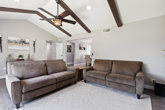 1583 San Gabriel Ave, Clovis, CA 93611 - living area with ceiling fan, baseboards, light wood-style flooring, and recessed lighting