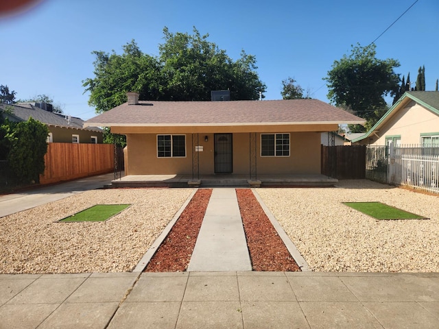 1132 E Fountain Way, Fresno, CA 93704 - single story home with covered porch and stucco siding