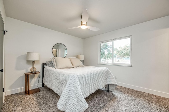 17367 Camden Dr, Madera, CA 93638 - bedroom featuring baseboards, carpet flooring, and ceiling fan