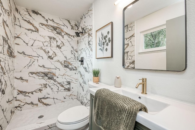 17367 Camden Dr, Madera, CA 93638 - full bath with a stall shower, toilet, and vanity