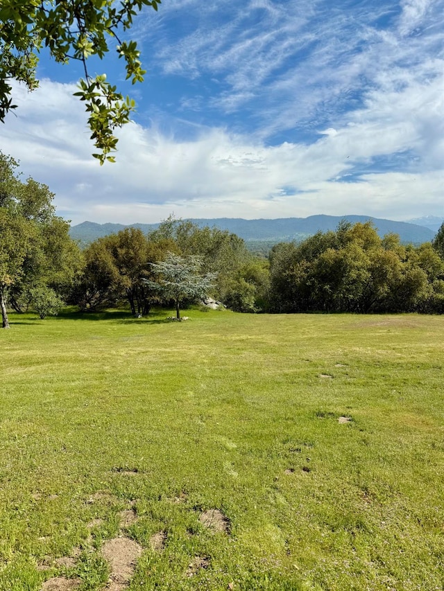 31117 Longview Ln E, Coarsegold, CA 93614 - view of grassy yard featuring a mountain view