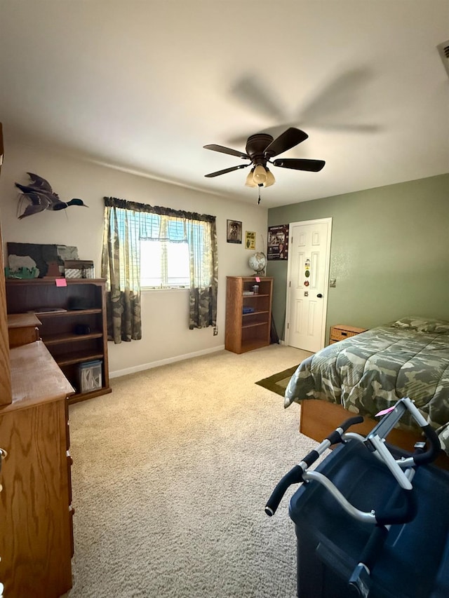 31117 Longview Ln E, Coarsegold, CA 93614 - carpeted bedroom featuring ceiling fan and baseboards