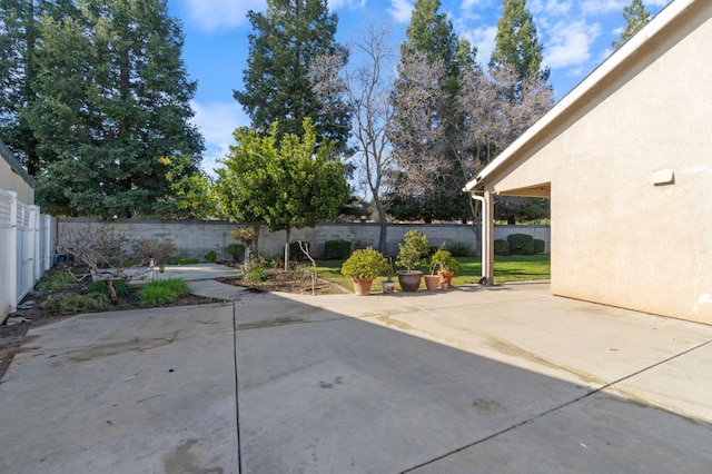 10131 N Price Ave, Fresno, CA 93730 - fenced backyard with a patio area
