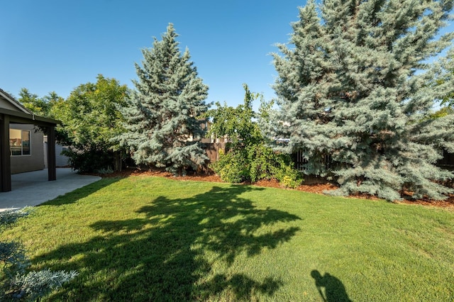 3083 N Stanley Ave, Fresno, CA 93737 - view of green lawn with a patio area