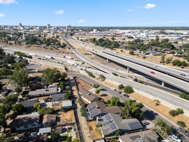2316 S Kirk St, Fresno, CA 93706 - aerial perspective of suburban area featuring a main thoroughfare