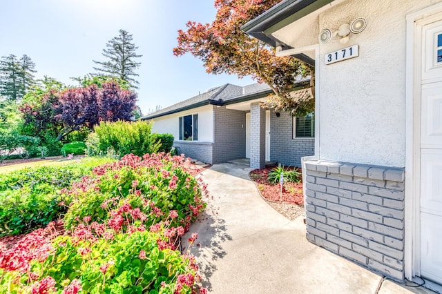 3171 W Sample Ave, Fresno, CA 93711 - view of exterior entry with brick siding and stucco siding