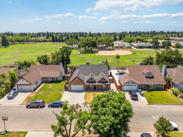 2091 E Cromwell Ave, Fresno, CA 93720 - aerial perspective of suburban area with a tree filled landscape