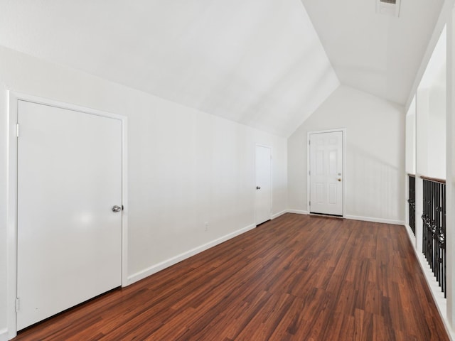 2091 E Cromwell Ave, Fresno, CA 93720 - bonus room with vaulted ceiling and dark wood-type flooring