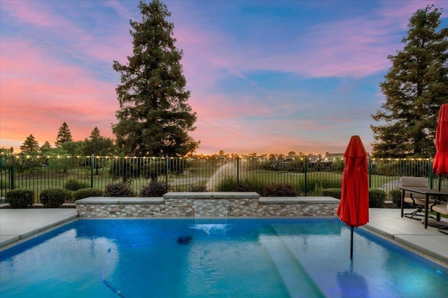 11753 N Turf Dr, Fresno, CA 93730 - view of pool with a fenced backyard and a patio area