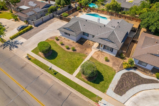 2048 W Sierra Ave, Fresno, CA 93711 - aerial view of residential area with a pool area