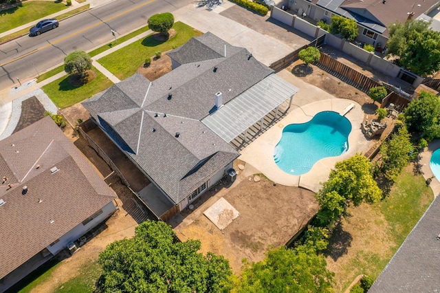 2048 W Sierra Ave, Fresno, CA 93711 - bird's eye view of a pool