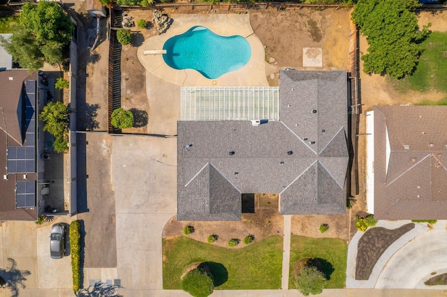 2048 W Sierra Ave, Fresno, CA 93711 - aerial view of a pool area