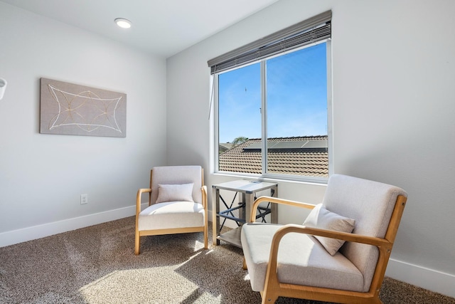 1276 Sauret St, Madera, CA 93638 - living area featuring baseboards and carpet flooring