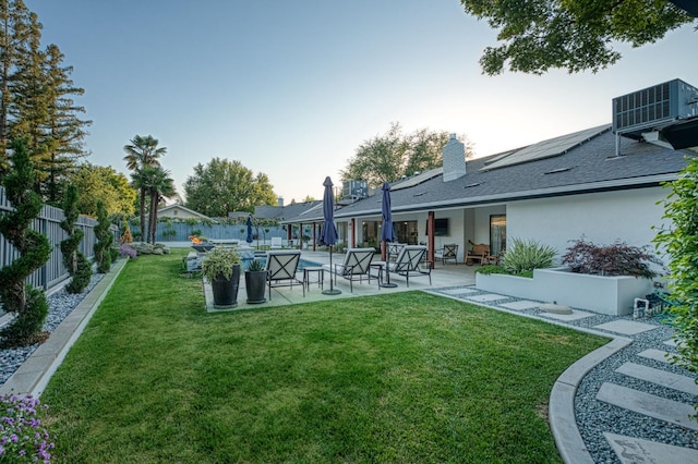 3841 W Alluvial Ave, Fresno, CA 93711 - view of yard with a patio area and central air condition unit