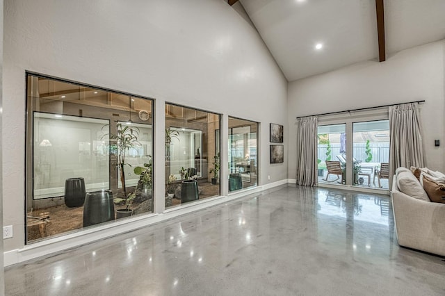3841 W Alluvial Ave, Fresno, CA 93711 - community lobby with high vaulted ceiling and beam ceiling