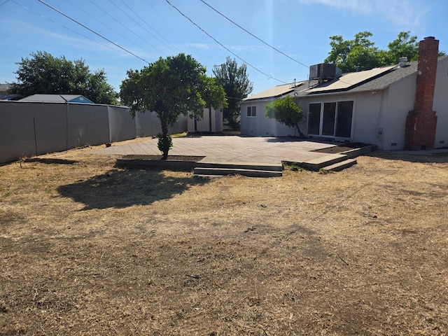2018 E Pico Ave, Fresno, CA 93726 - view of yard with a patio area and central AC unit