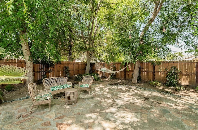 736 N Dartmouth Ave, Clovis, CA 93611 - fenced backyard featuring a patio area